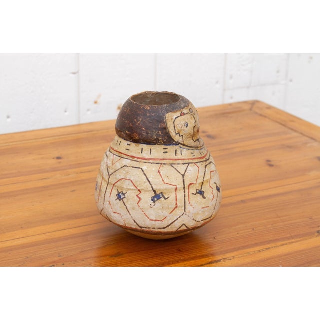 Original Multicolor Peruvian Shipibo Vessel For Sale In Los Angeles - Image 6 of 8