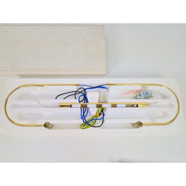 Vintage Brass Louvre Picture Lamp by Fase, 1970 For Sale - Image 13 of 13