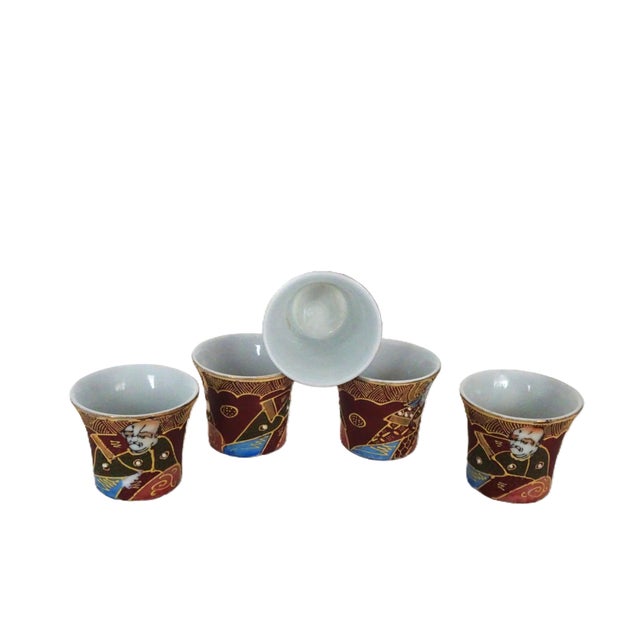 Japanese 1950s Japanese Porcelain Lithophane Sake Cups - Set of 11 For Sale - Image 3 of 3