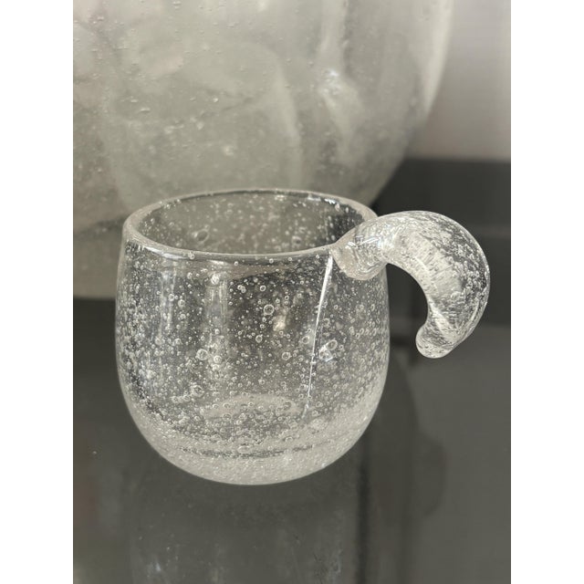 Glass Iglu Service in Clear Glass by Oiva Toikka for Nuutajärvi Notsjö, 1973, Set of 8 For Sale - Image 7 of 8