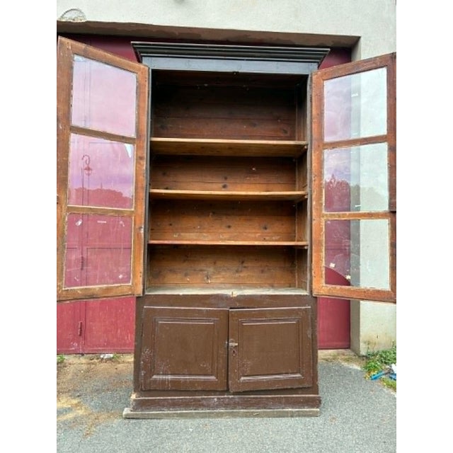 Vintage Bookcase in Wood, 1960s For Sale - Image 4 of 10