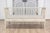 Swedish Gustavian Style Gray Painted Sofa Bench with Raised Diamond Motifs For Sale - Image 4 of 11