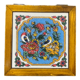 Ceramic Jewelry Box with Velvet Lining, 1980s For Sale