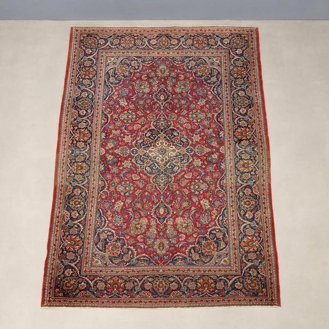 Keshan Dabir Rug in Wool For Sale - Image 3 of 9