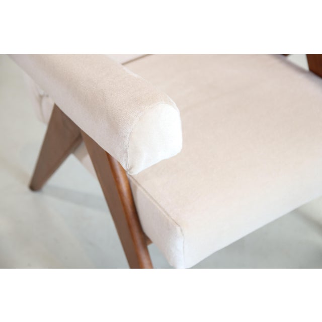 Italian Armchair in Mohair For Sale - Image 9 of 10