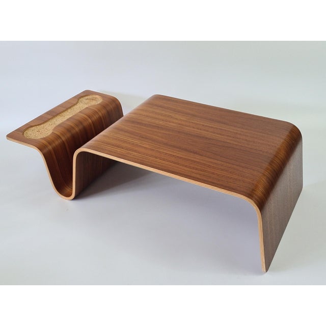 Overlap Tray Side Table in Walnut by Eric Pfeiffer, 2000s For Sale - Image 9 of 15