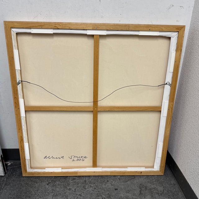 Circa 2004 Albert E. Smith Framed Abstract For Sale - Image 11 of 12