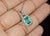 Late 20th Century Certified Natural 2.06cts Emerald & Diamond 18k White Gold Pendant Charm For Sale - Image 4 of 11