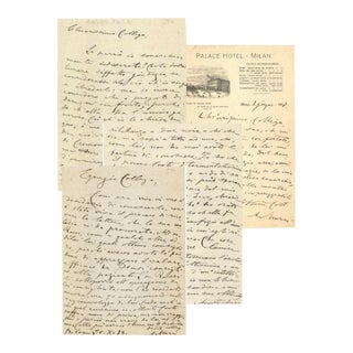 Augusto Murri - Correspondence - 1917 For Sale