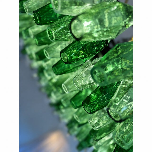 Oversized Contemporary Murano Glass Poliedro Chandelier in Burnished Venini Style by Simoeng For Sale - Image 9 of 12