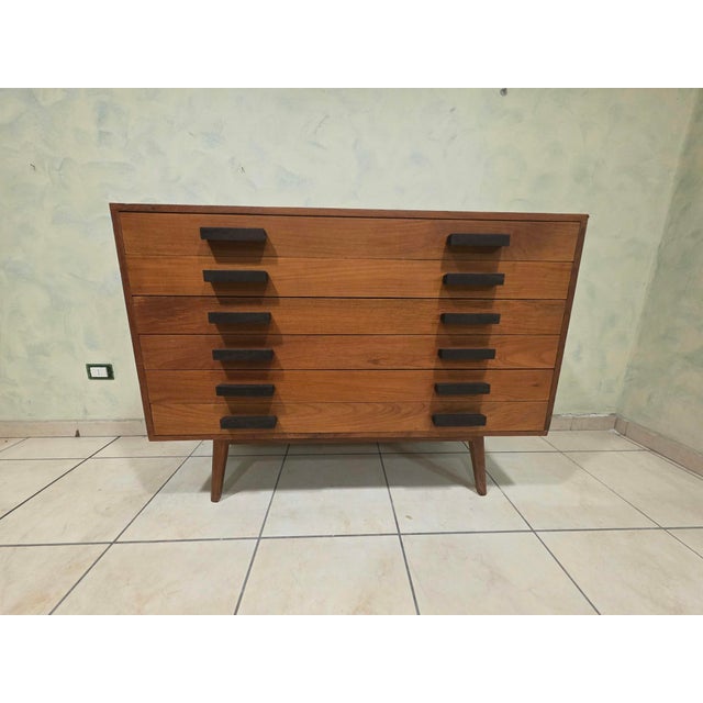 Wooden Chest of Drawers, 1950s For Sale - Image 14 of 15