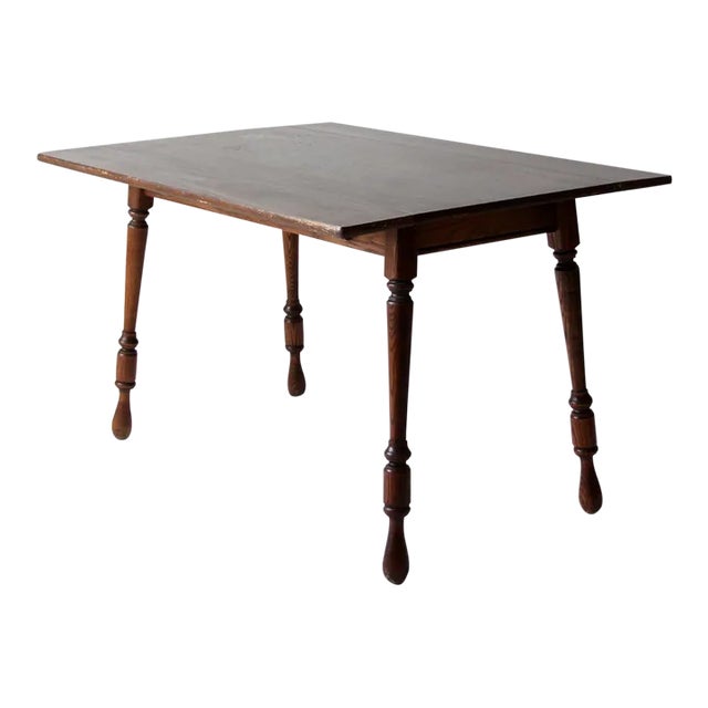Vintage Drop Leaf Dining Table For Sale