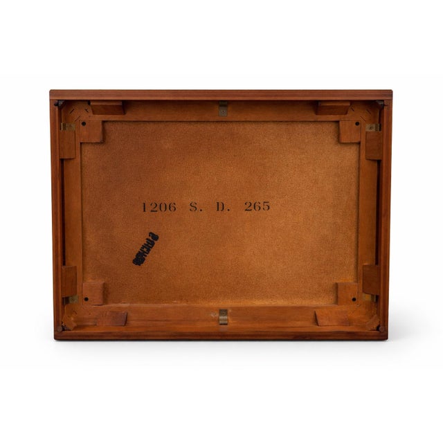 Late 20th Century Pair of Cal Shops Solid Wood Traditional Nightstands With Turned Legs & Lower Shelf For Sale - Image 11 of 11