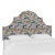Halsted Headboard in Mustard Plum Leopard, King For Sale