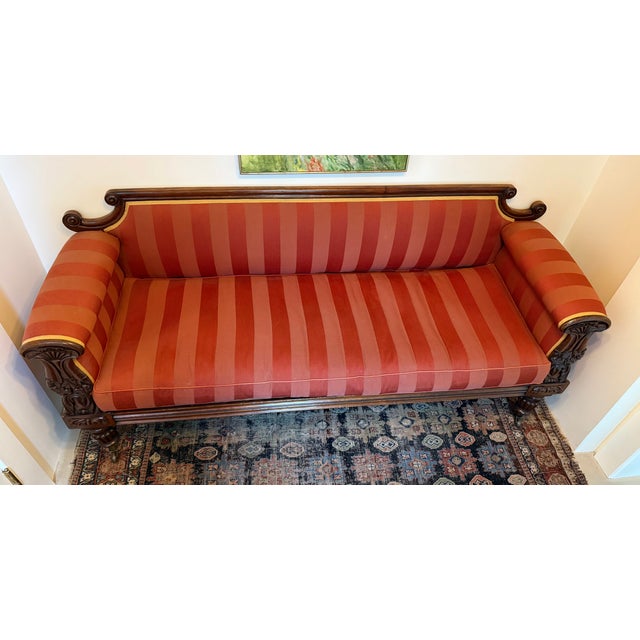 I purchased this from Christies London some years ago and imported it to NYC. It has been recovered in a handsome Clarence...