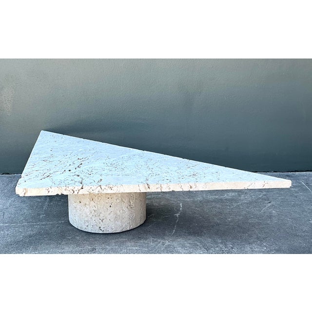 Vintage Geometric Coquina Coffee Table For Sale - Image 10 of 12