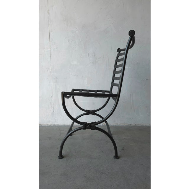 1960s Vintage Iron Garden Dining Chairs - 4 Available For Sale - Image 11 of 14