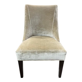 Blue and Ivory Diamond Chair For Sale