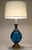 A massive and sculpturally sensual hand blown thick Murano Art Glass Blenko style form with Brass hardware table lamp...