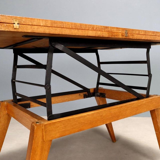 Coffee Table with Liftable Top, 1960s For Sale - Image 3 of 8