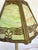 Metal Antique Edward Miller E. M. Co. Green & Custard Slag Glass Table Lamp For Sale - Image 7 of 12