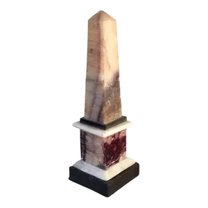 1800s George III Derbyshire Feldspar Blue John Grand Tour Obelisk
