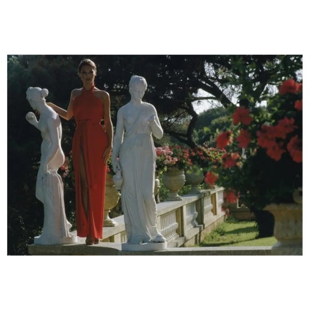Slim Aarons, St Tropez Garden, Estate Stamped Photographic Print, 1977 / 2020s For Sale