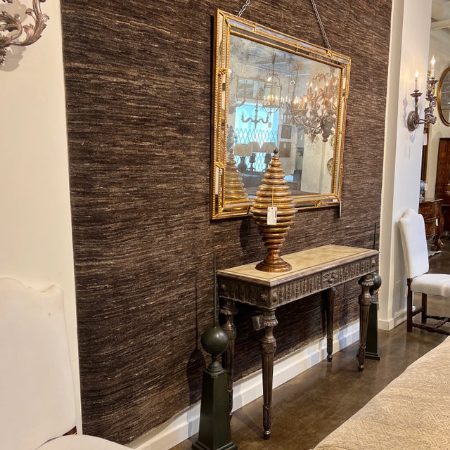 1990s Italian Hand Carved Wooden Console For Sale - Image 11 of 13