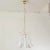 Mid-Century Modern Petal Suspension Lamp in Murano Crystal and White Glass, Italy, 1990s For Sale - Image 3 of 13