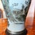 Large Japanese Celadon Blue and Gilt Peacock Vase Adapted Into a Lamp For Sale - Image 9 of 16