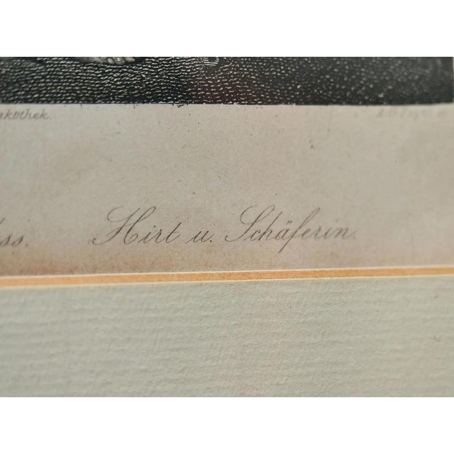 After Eglon van der Neer, Shepherd & Shepherdess, 19th Century, Copper Engraving For Sale - Image 4 of 10
