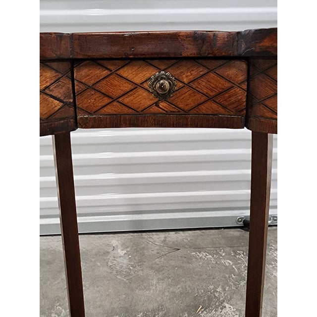 Antique French Louis XV Gueridon Marquetry Table For Sale - Image 10 of 12