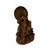 7" Bodhisattva Statue W Calligraphy Halo & Lotus Base Wood Statue For Sale - Image 9 of 10