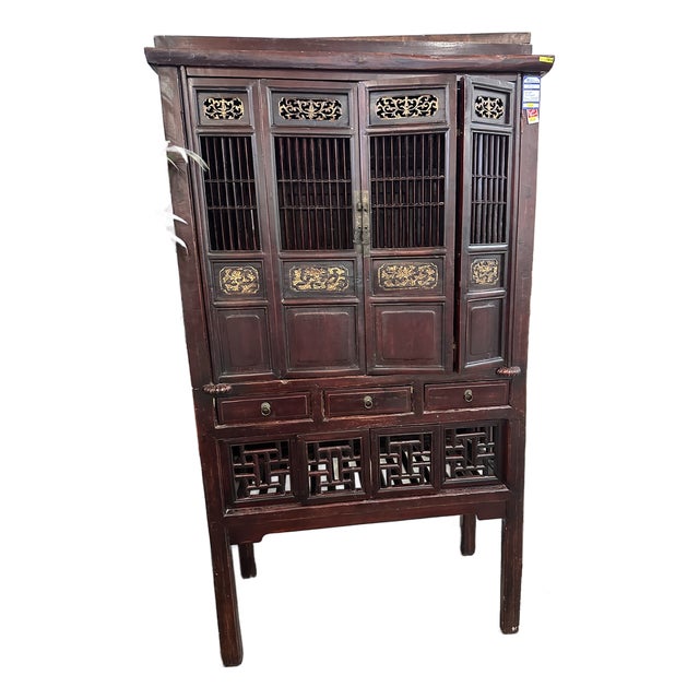 Antique Chinese Kitchen Cabinet For Sale