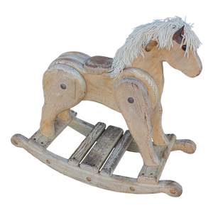 Vintage Wooden Rocking Horse