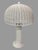 Vintage White Wicker Rattan Table Lamp Coastal Cottage Boho Hollywood Regency Bring timeless charm to your home with this...