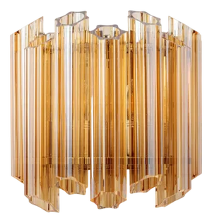 Amber Palermo Wall Light from Pure White Lines