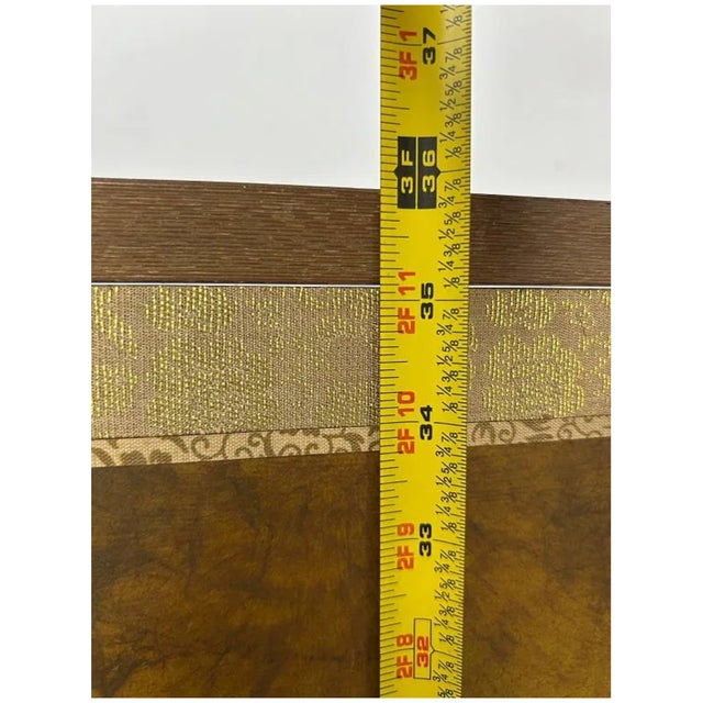 Vintage Hiyakuho Imayasu Japanese Hand-Painted Floral Gold Byobu Screen For Sale - Image 16 of 18