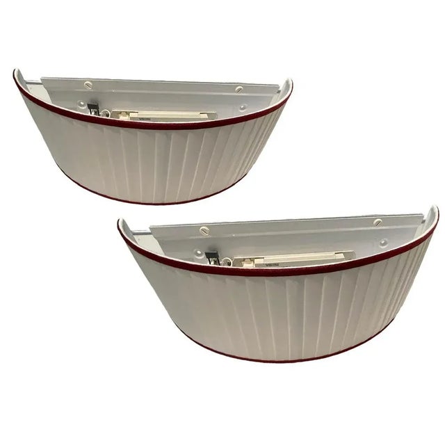 Satin Pleated Sconces by Zonca, 1990s, Set of 2 For Sale - Image 10 of 10