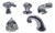 Vintage Silver-Plated Bronze Handles by Annibale Oste, Italy, 1970s, Set of 5 For Sale