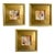 "Golden Hour" Set of 3 Framed Mini Paintings by Jessalin Beutler For Sale