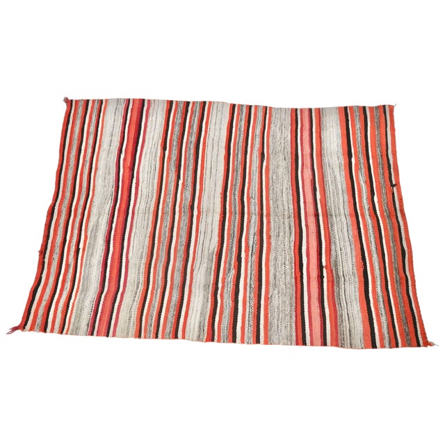 Handwoven Navajo Transitional Area Rug, Circa 1890s For Sale