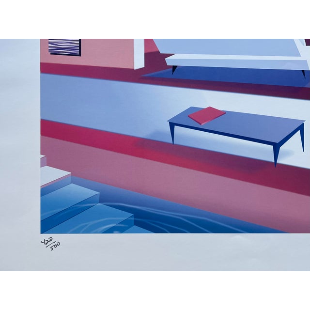 1990s 80s Memphis Graphic Art Postmodern New Wave Architectural Print Michael Muffins For Sale - Image 5 of 5