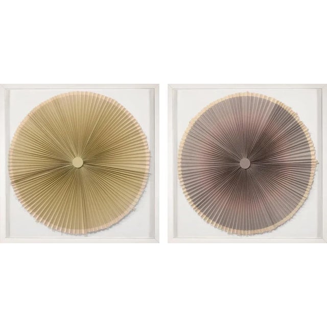 Folded Dreams, Small, Set Of 2, Framed Artwork For Sale - Image 4 of 4