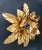 Gold Hollywood Regency Gold-Plated Florentine Floral Wall Lamps from Hans Kögl, Italy, Florence, 1960, Set of 2 For Sale - Image 8 of 17