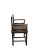 Late 19th Century Brown Antique Chinese Low Back Arm Chair For Sale - Image 5 of 11