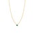 Natural Zambian Emerald Necklace in 14k Solid Yellow Gold For Sale In New York - Image 6 of 14