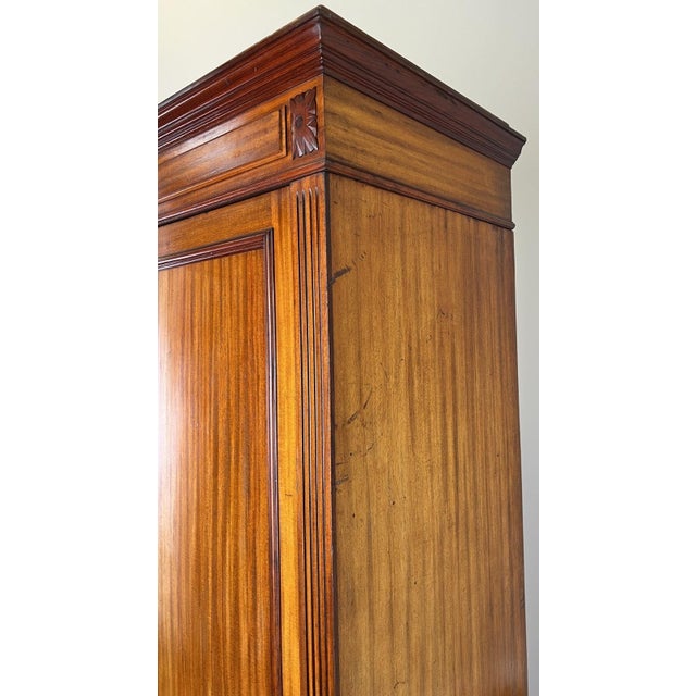 Antique French Carved Mahogany 2-Door Armoire For Sale - Image 12 of 18