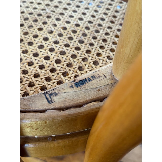 Wood 1960s Set of 5 Thonet-Style Bentwood Sweetheart Chairs - Made in Romania For Sale - Image 7 of 7