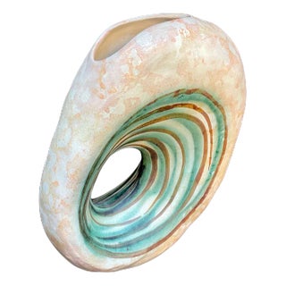 Sculptural Greek Studio Ceramic Art Vases by Nikos Dazelidis, 1960s, Set of 2 For Sale